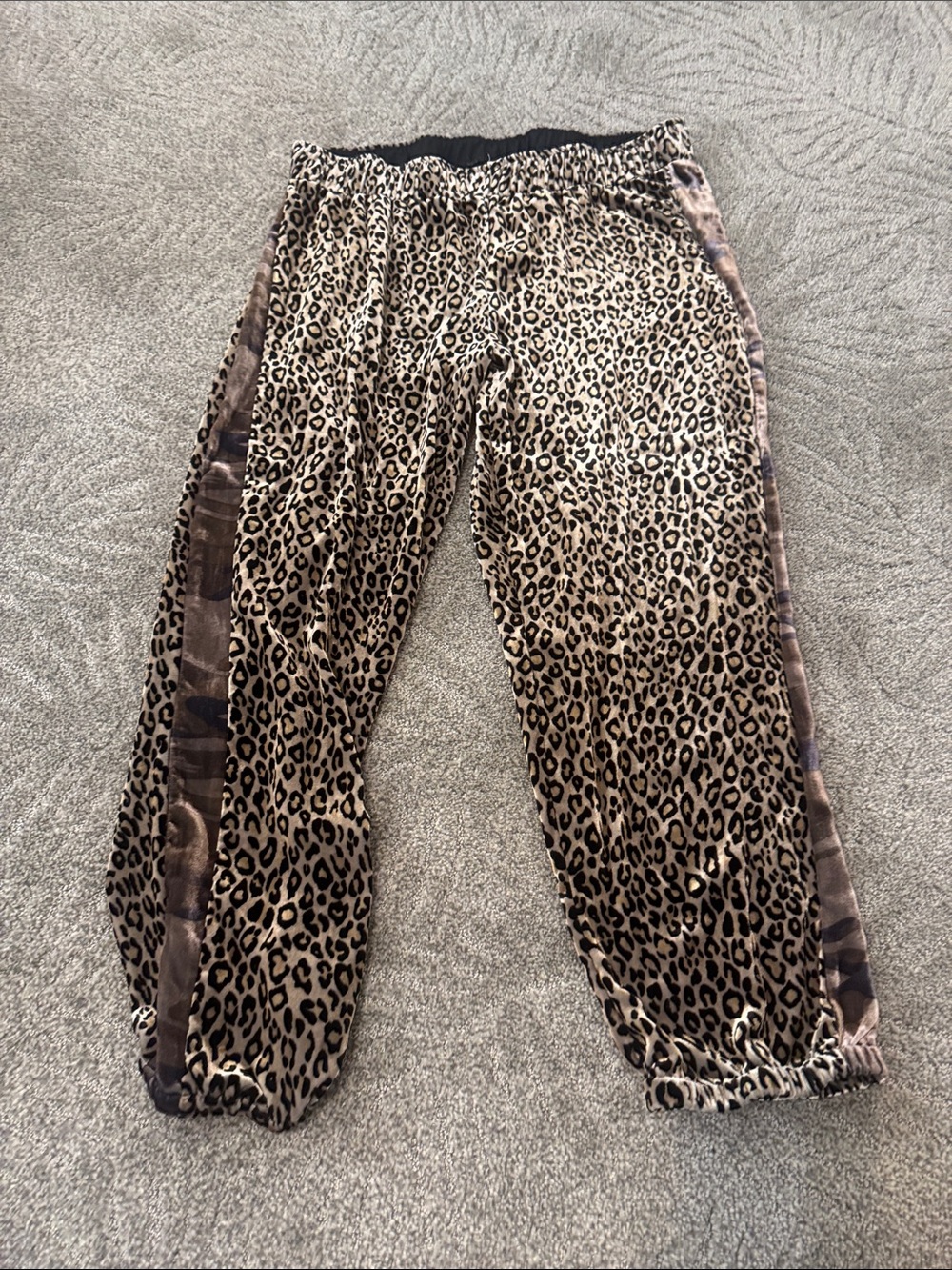 Leopard Print Women's Jogger Pants - Brown